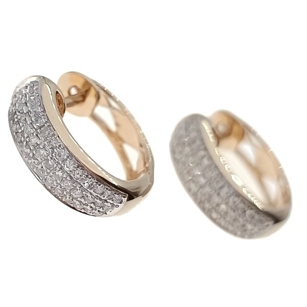 Серьги из золота 585 пробы с бриллиантами