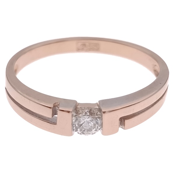 Кольцо из золота 585 пробы с бриллиантом