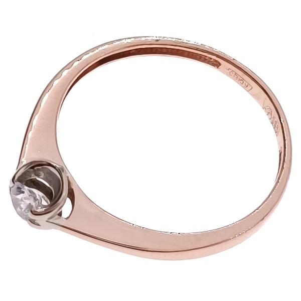 Кольцо из золота 585 пробы с бриллиантом