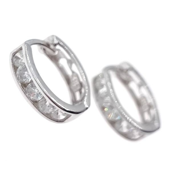 Серьги из золота 585 пробы с фианитом