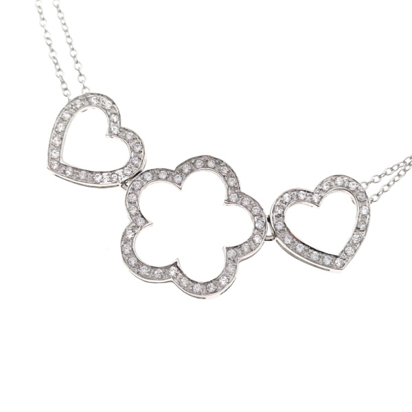 Колье из золота 750 пробы с фианитом