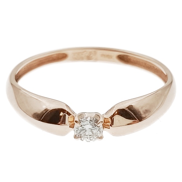 Кольцо из золота 585 пробы с бриллиантом