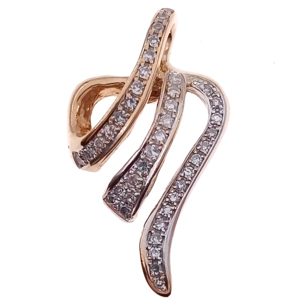 Кулон из золота 585 пробы с бриллиантами