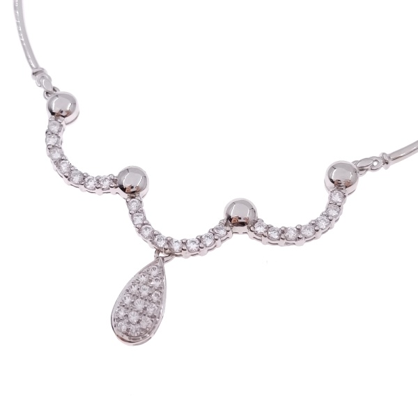 Колье из золота 750 пробы с фианитом