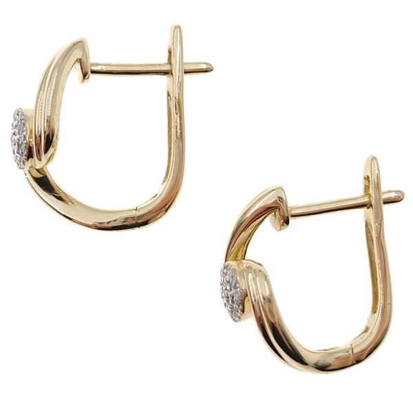 Серьги из золота 585 пробы с бриллиантами