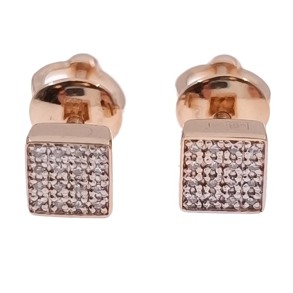 Пусеты из золота 585 пробы с бриллиантами