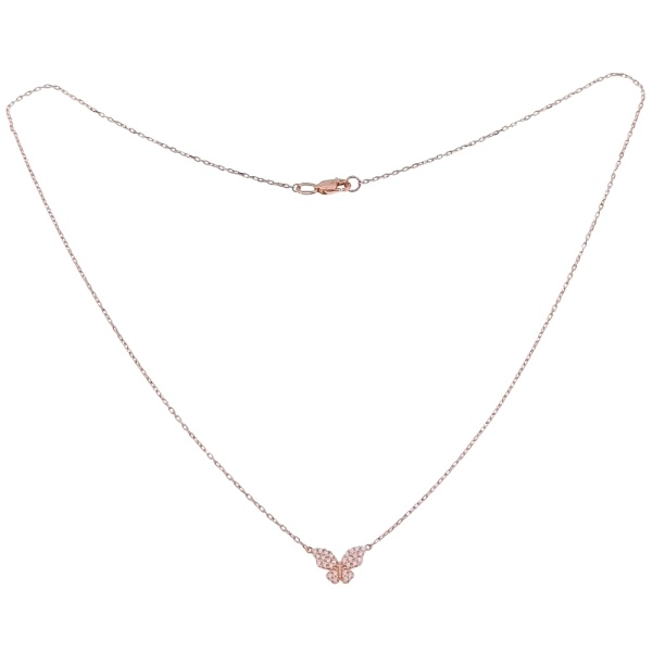 Колье из золота 585 пробы с фианитом