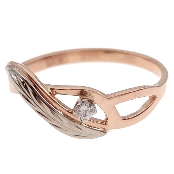 Кольцо из золота 585 пробы с бриллиантом