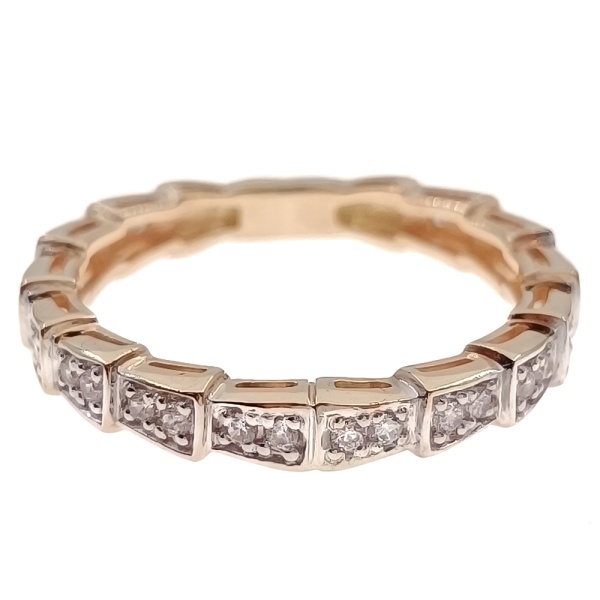 Кольцо из золота 585 пробы с фианитом