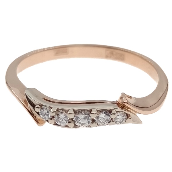 Кольцо из золота 585 пробы с бриллиантами