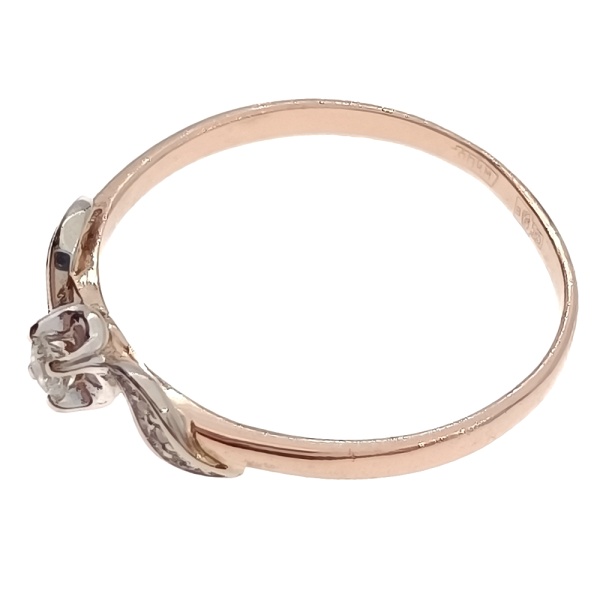 Кольцо из золота 585 пробы с бриллиантами