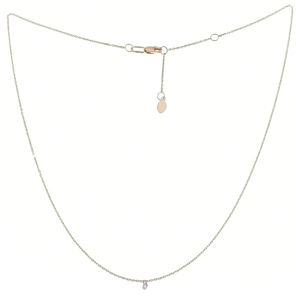 Колье из золота 585 пробы с бриллиантом