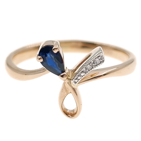 Кольцо из золота 585 пробы с бриллиантами