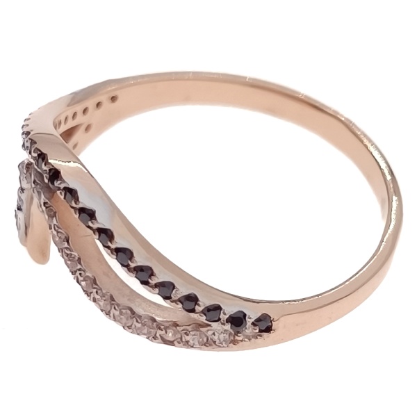 Кольцо из золота 585 пробы с фианитом