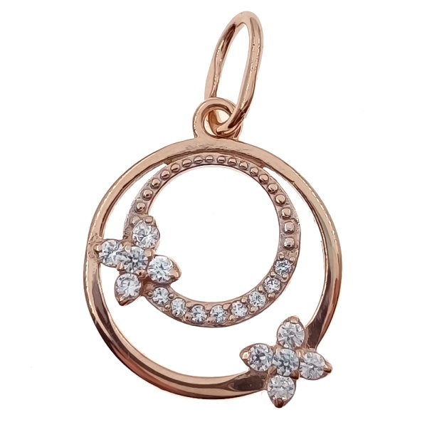 Подвеска из золота 585 пробы с фианитом