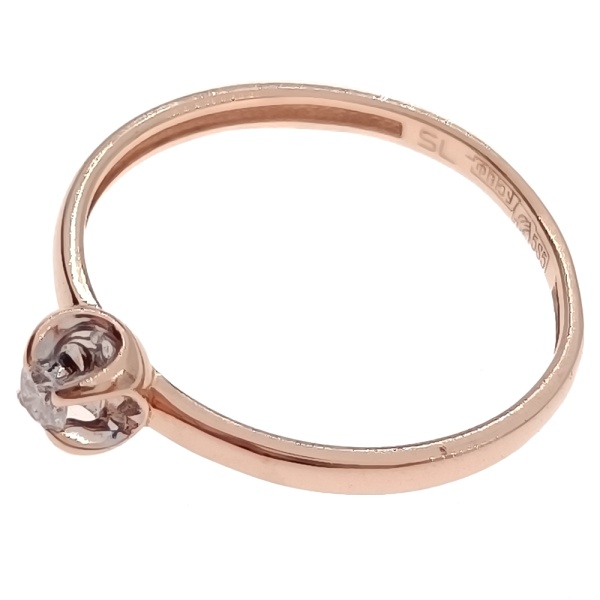 Кольцо из золота 585 пробы с бриллиантом