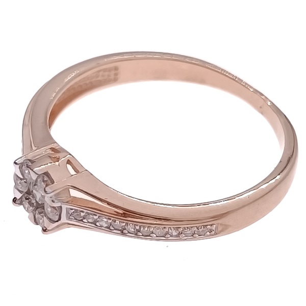 Кольцо из золота 585 пробы с бриллиантами