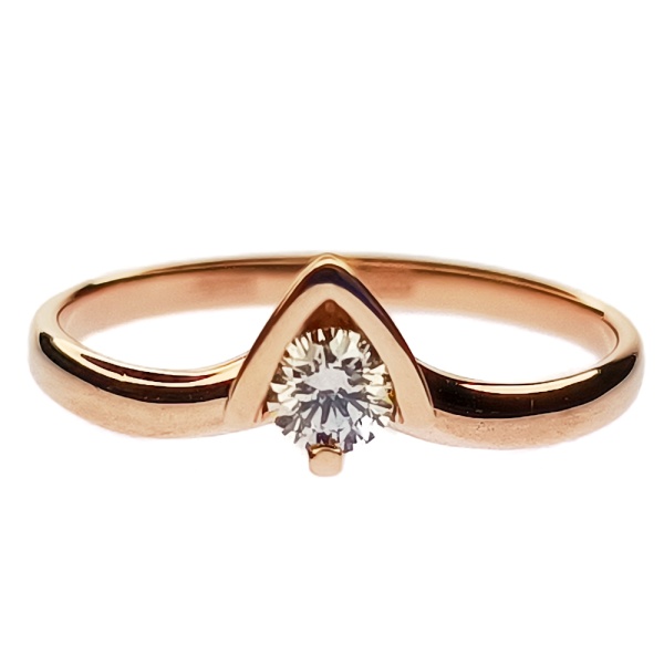 Кольцо из золота 585 пробы с бриллиантом