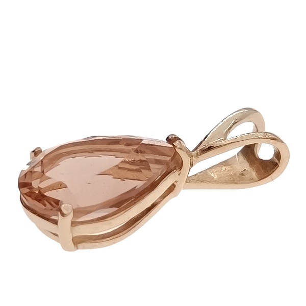 Кулон из золота 585 пробы с корундом с.