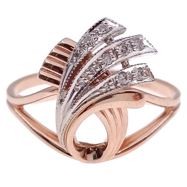 Кольцо из золота 585 пробы с бриллиантами