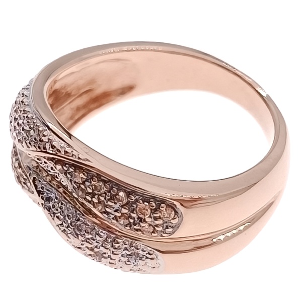 Кольцо из золота 585 пробы с фианитом