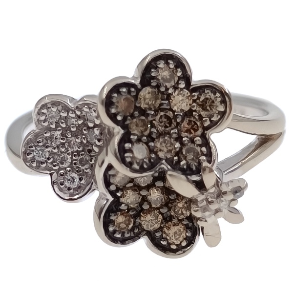 Кольцо из золота 585 пробы с бриллиантами