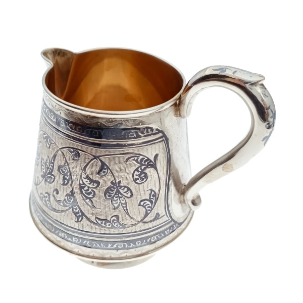 Молочник из серебра 875 пробы