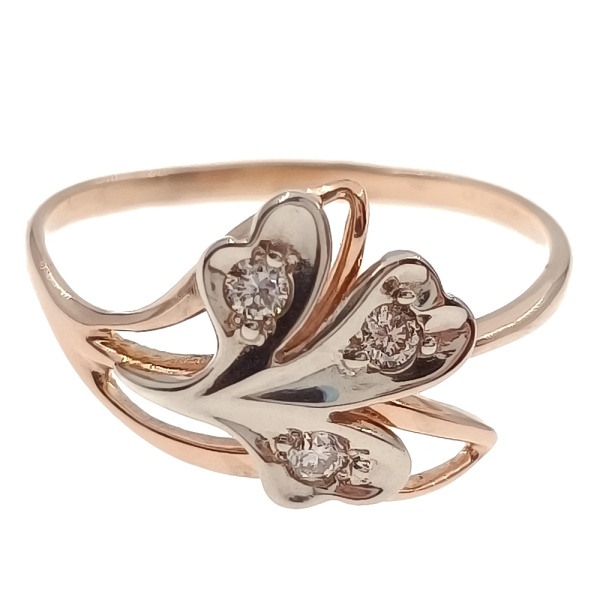 Кольцо из золота 585 пробы с бриллиантами