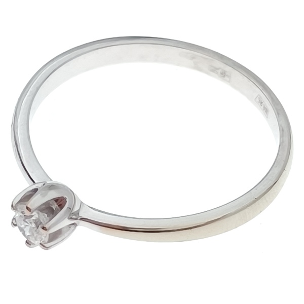 Кольцо из золота 585 пробы с бриллиантом