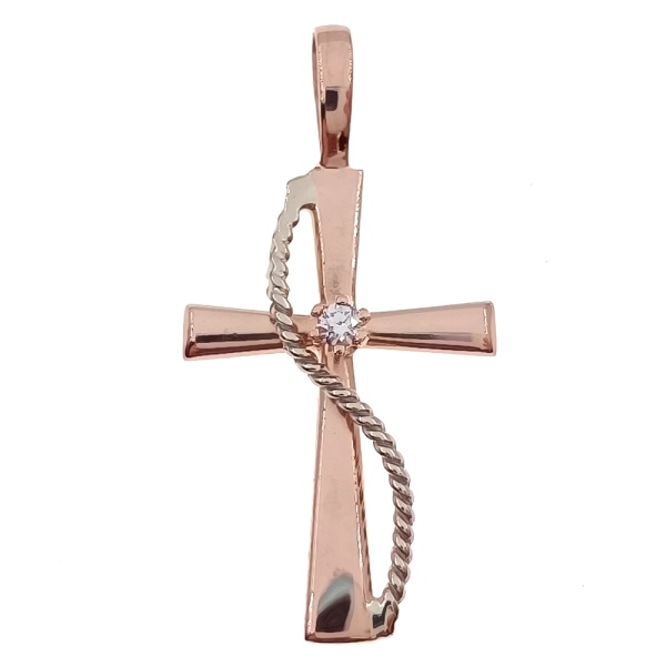 Кулон из золота 585 пробы с бриллиантом