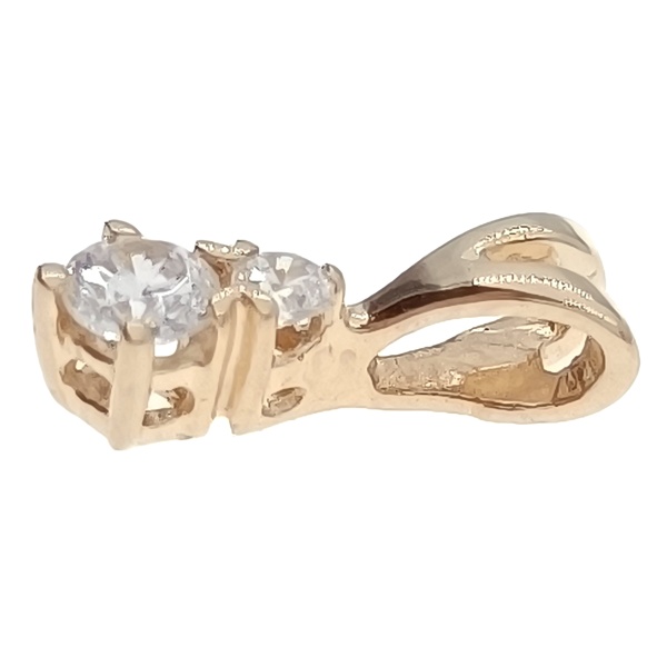 Кулон из золота 585 пробы с фианитом