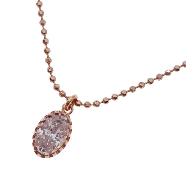 Колье из золота 585 пробы с фианитом