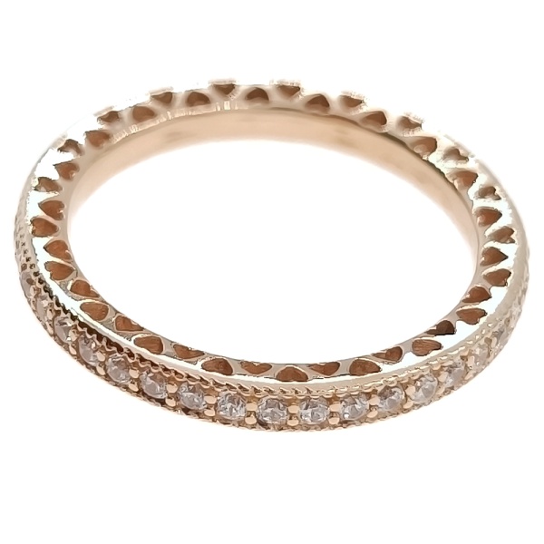 Кольцо из золота 585 пробы с фианитом